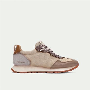Hispanitas Kansas Bungee Lace Trainer - Beige Combi